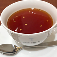 ギンザタナカ心斎橋店の金箔紅茶