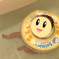 お風呂でスイマーバを使う