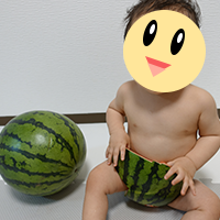 スイカでベビフルーツ写真